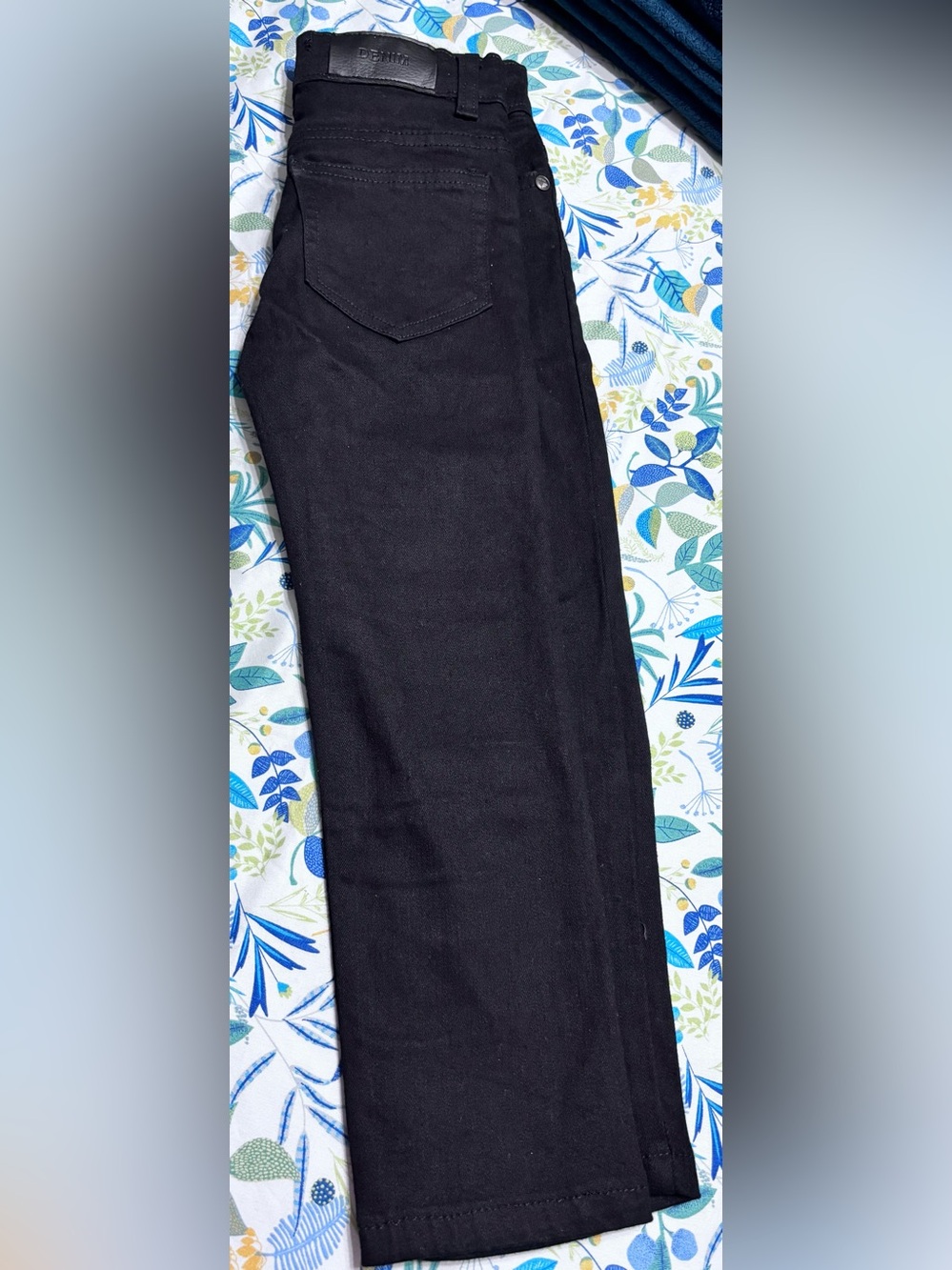 Black Denim Kids Pants - Size 4Y